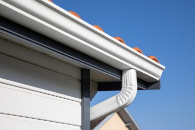 Gutter System on a Residential Roof